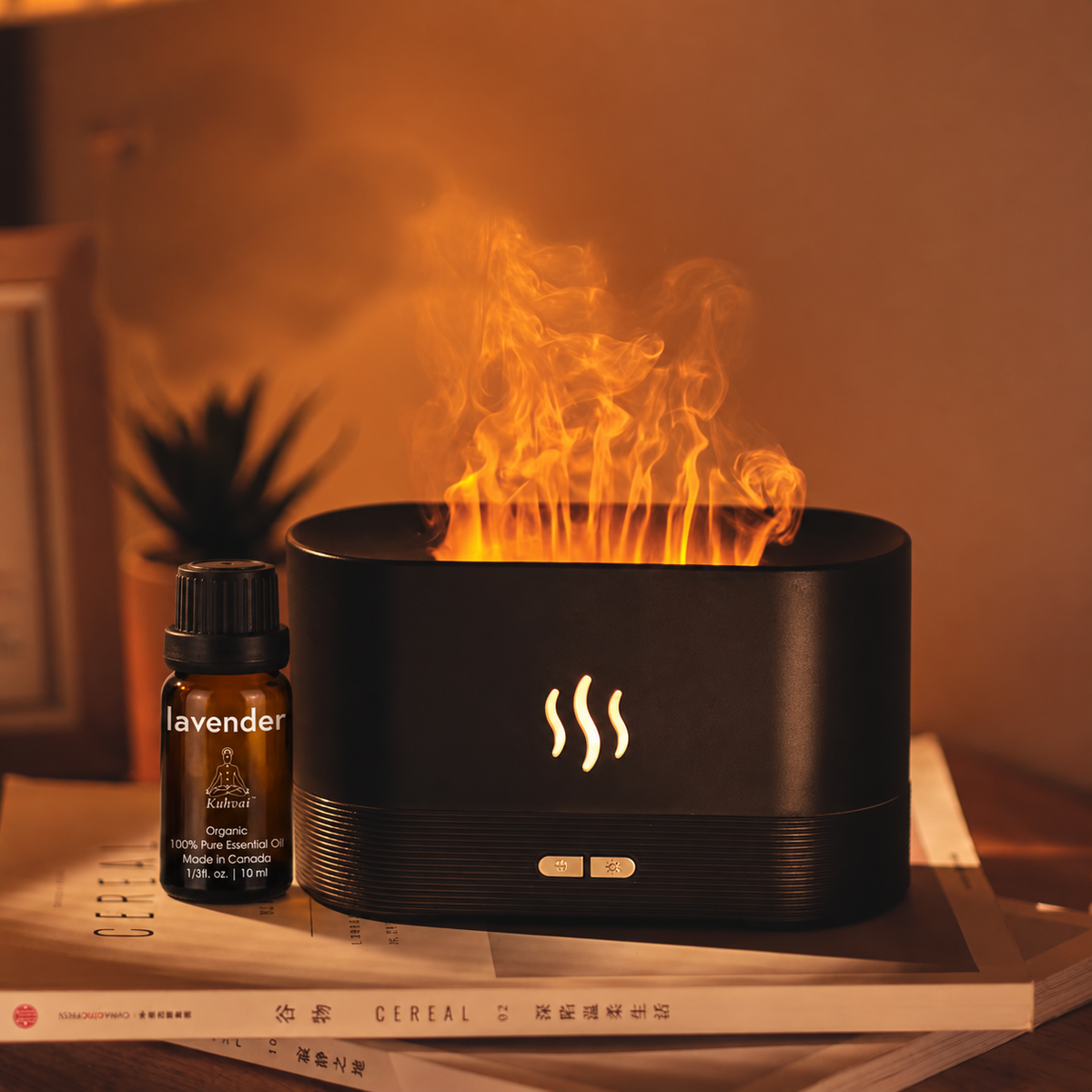 Flame Mist Diffuser & Lavender Oil Set